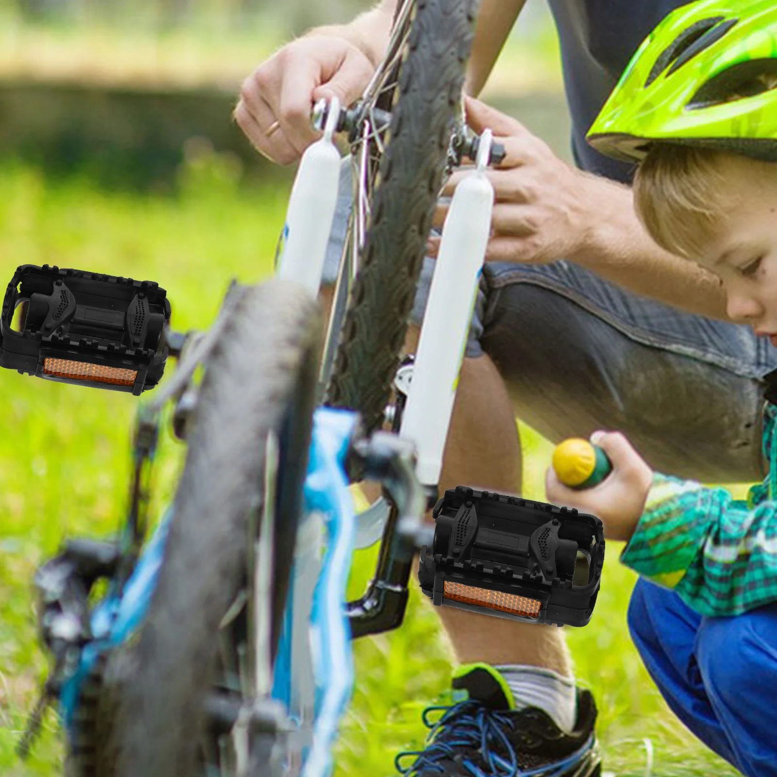Kids Bike Pedals Solid White Plastic Bicycle Accessories for Mountain Bike Cycling Pedals Wide Comfortable Riding
Kids Bike Pedals Solid White Plastic Bicycle Accessories for Mountain Bike Cycling Pedals Wide Comfortable Riding