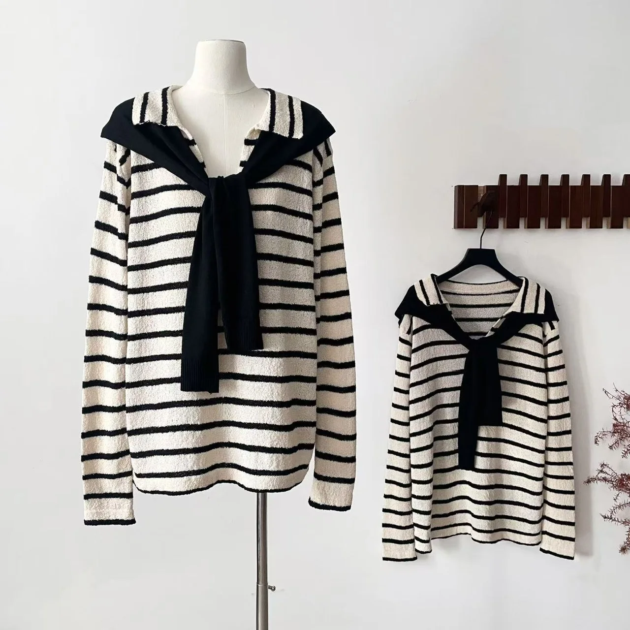 Striped T Shirt Women Summer 2024 Knitted Sailor Neck Tshirt Long Sleeve Tops Casual Korean Style Tee Shirts Women's Clothes
Striped T Shirt Women Summer 2024 Knitted Sailor Neck Tshirt Long Sleeve Tops Casual Korean Style Tee Shirts Women's Clothes