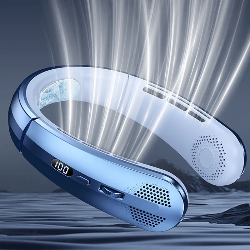 Fan 3000mA Portable Mini Hanging Neck Fan Bladeless Neckband Fan Digital Display Power Air Cooler USB Rechargeable Electric Fans
Fan 3000mA Portable Mini Hanging Neck Fan Bladeless Neckband Fan Digital Display Power Air Cooler USB Rechargeable Electric Fans