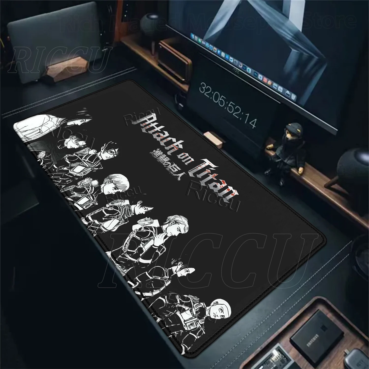 Anime Attack on Titan XXL Desk Mat Large Black White Mouse Pad Gamer Computer Mousepad Gaming Laptop Keyboard Mouse Mats Carpet
Anime Attack on Titan XXL Desk Mat Large Black White Mouse Pad Gamer Computer Mousepad Gaming Laptop Keyboard Mouse Mats Carpet