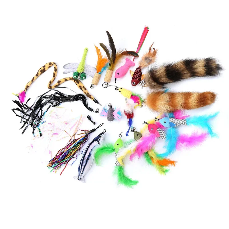#Factory direct sales supply cat toys cat with feathers handheld three-stage fishing rod set cat toy wholesale
#Factory direct sales supply cat toys cat with feathers handheld three-stage fishing rod set cat toy wholesale