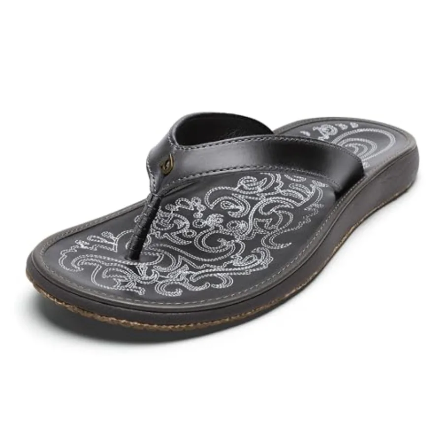 OLUKAI Paniolo Women's Premium Leather Sandals, Versatile and Unique Flip-Flop Slides, All-Day Comfort and Style
OLUKAI Paniolo Women's Premium Leather Sandals, Versatile and Unique Flip-Flop Slides, All-Day Comfort and Style