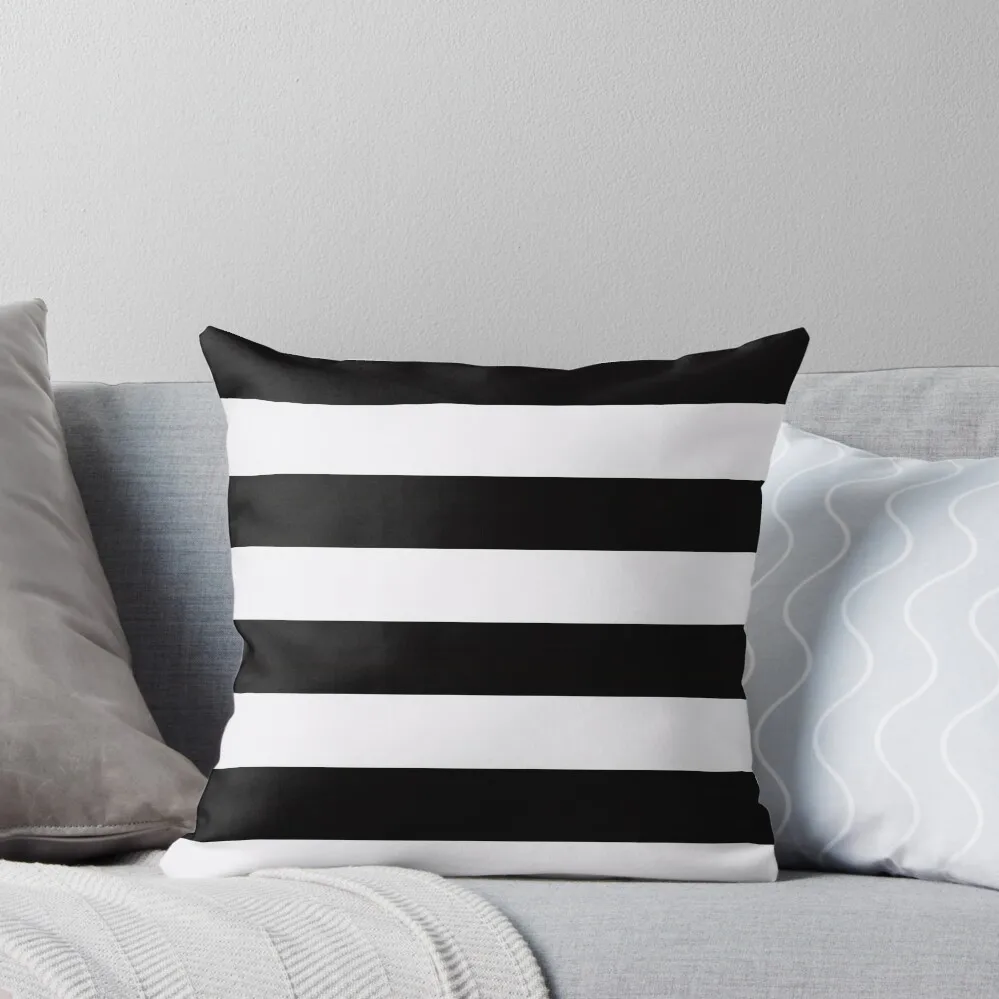 Black & White Horizontal Thick Stripes Throw Pillow Sofa Cushions Luxury Cushion Cover
Black & White Horizontal Thick Stripes Throw Pillow Sofa Cushions Luxury Cushion Cover
