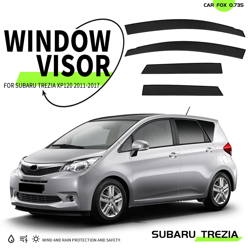 For Subaru Trezia XP120 2011-2017 Window Visor Vent Shades Sun Rain Deflector Guard 4PCS/SET For Subaru Trezia XP120 2011-2017
For Subaru Trezia XP120 2011-2017 Window Visor Vent Shades Sun Rain Deflector Guard 4PCS/SET For Subaru Trezia XP120 2011-2017