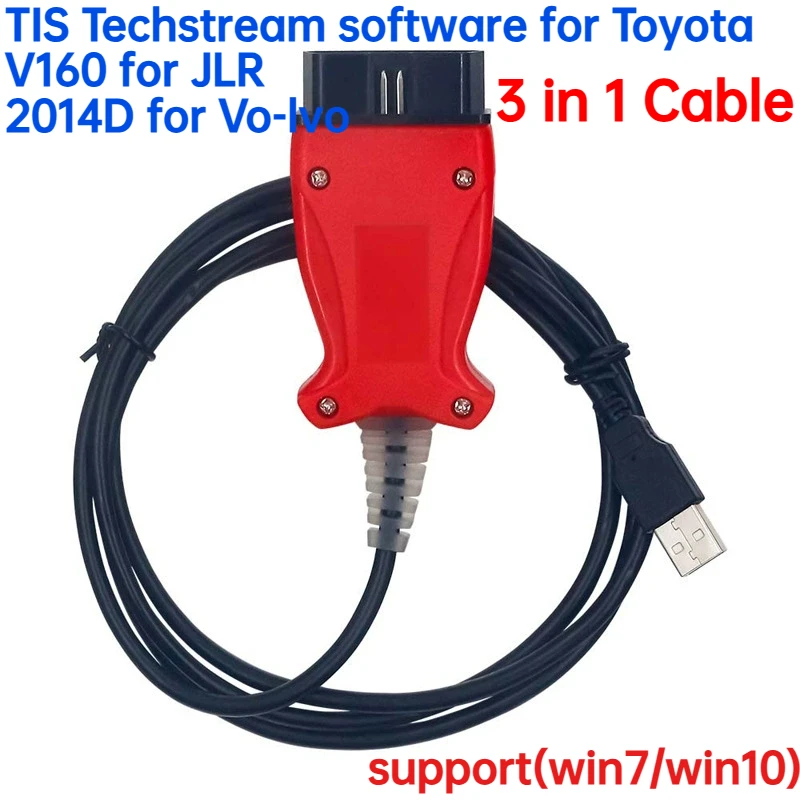NEW For Volvo/Toyota/JLR 3in1 J2534 for Volvo 2014d for Toyota TIS OBD2 Diagnostic Cable Tool PK Mini VCI Suitable Vdash tool
NEW For Volvo/Toyota/JLR 3in1 J2534 for Volvo 2014d for Toyota TIS OBD2 Diagnostic Cable Tool PK Mini VCI Suitable Vdash tool