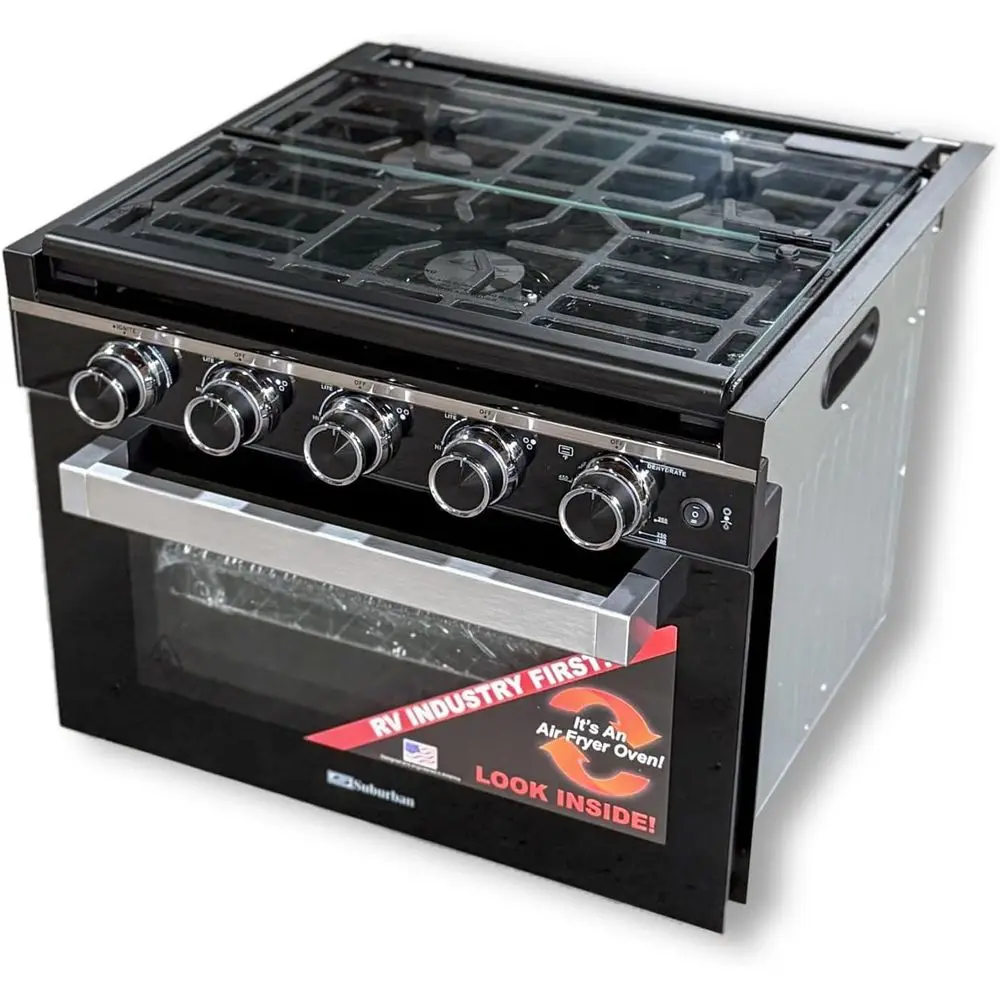17 3-Burner RV Stove Oven with Piezo Ignition, Model 3907A
17 3-Burner RV Stove Oven with Piezo Ignition, Model 3907A