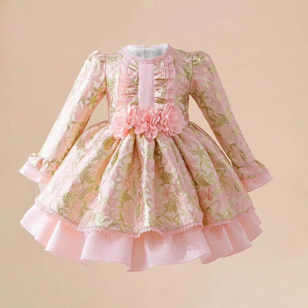 2024 Baby Girl Flower Dresses Printed Kids Girl Princess Dresses Ball Gown Round Neck Long Sleeves High Quality Puff Vestidos
2024 Baby Girl Flower Dresses Printed Kids Girl Princess Dresses Ball Gown Round Neck Long Sleeves High Quality Puff Vestidos