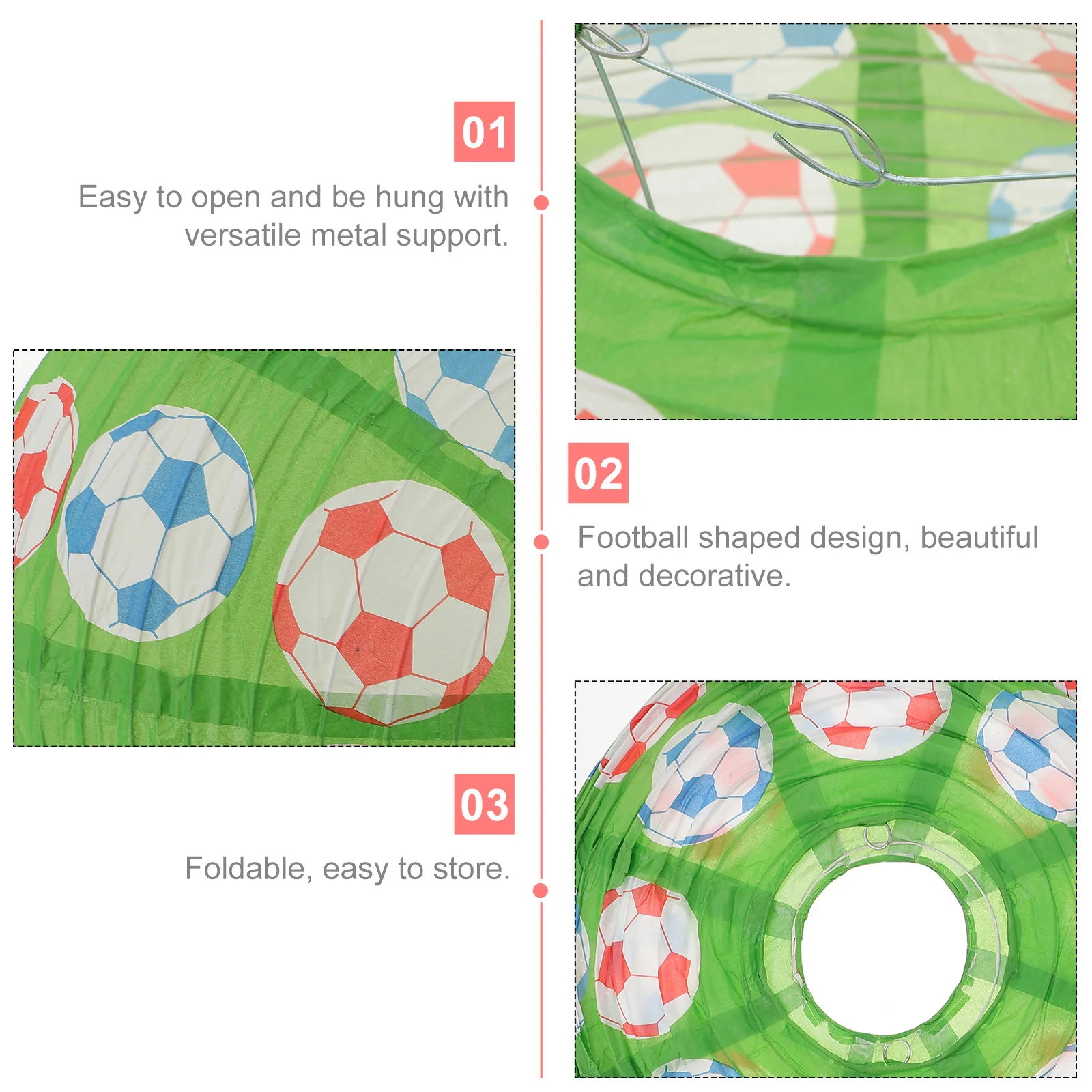 3 Pcs Football Paper Lantern Soccer Party Decorations for Teens Lanterns Sports Boy Hanging
3 Pcs Football Paper Lantern Soccer Party Decorations for Teens Lanterns Sports Boy Hanging