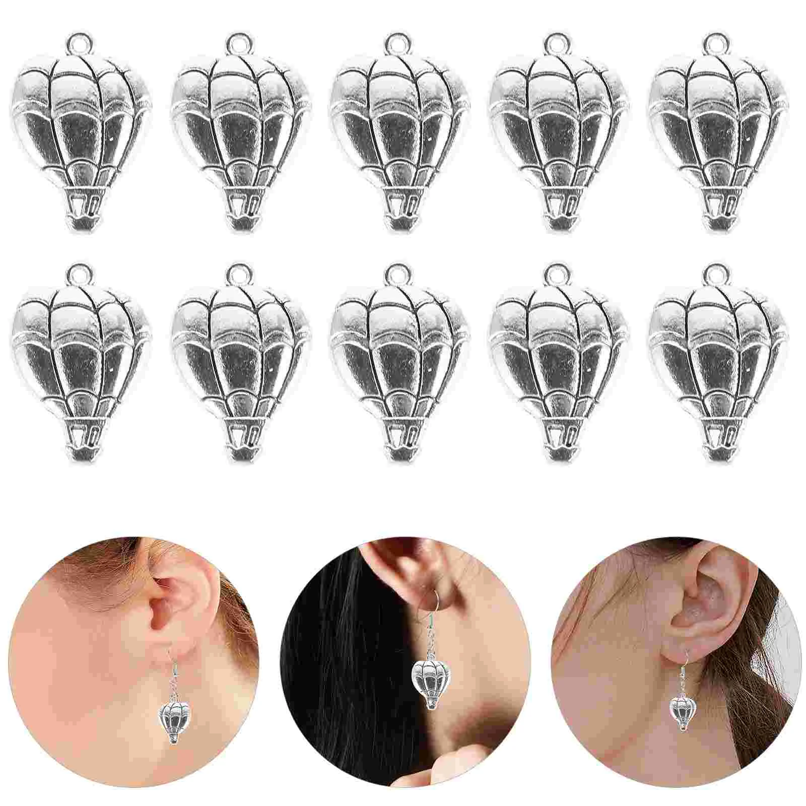 10pcs Hot Balloon Shape Alloy Pendants for Necklace Bracelet Jewelry Making Silver Jewelry Making Pendants Charm
10pcs Hot Balloon Shape Alloy Pendants for Necklace Bracelet Jewelry Making Silver Jewelry Making Pendants Charm