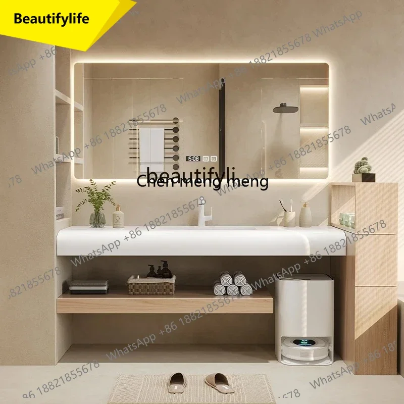 A17 High-value Corian integrated basin bathroom cabinet modern and simple, hand washbasin washbasin basin
A17 High-value Corian integrated basin bathroom cabinet modern and simple, hand washbasin washbasin basin