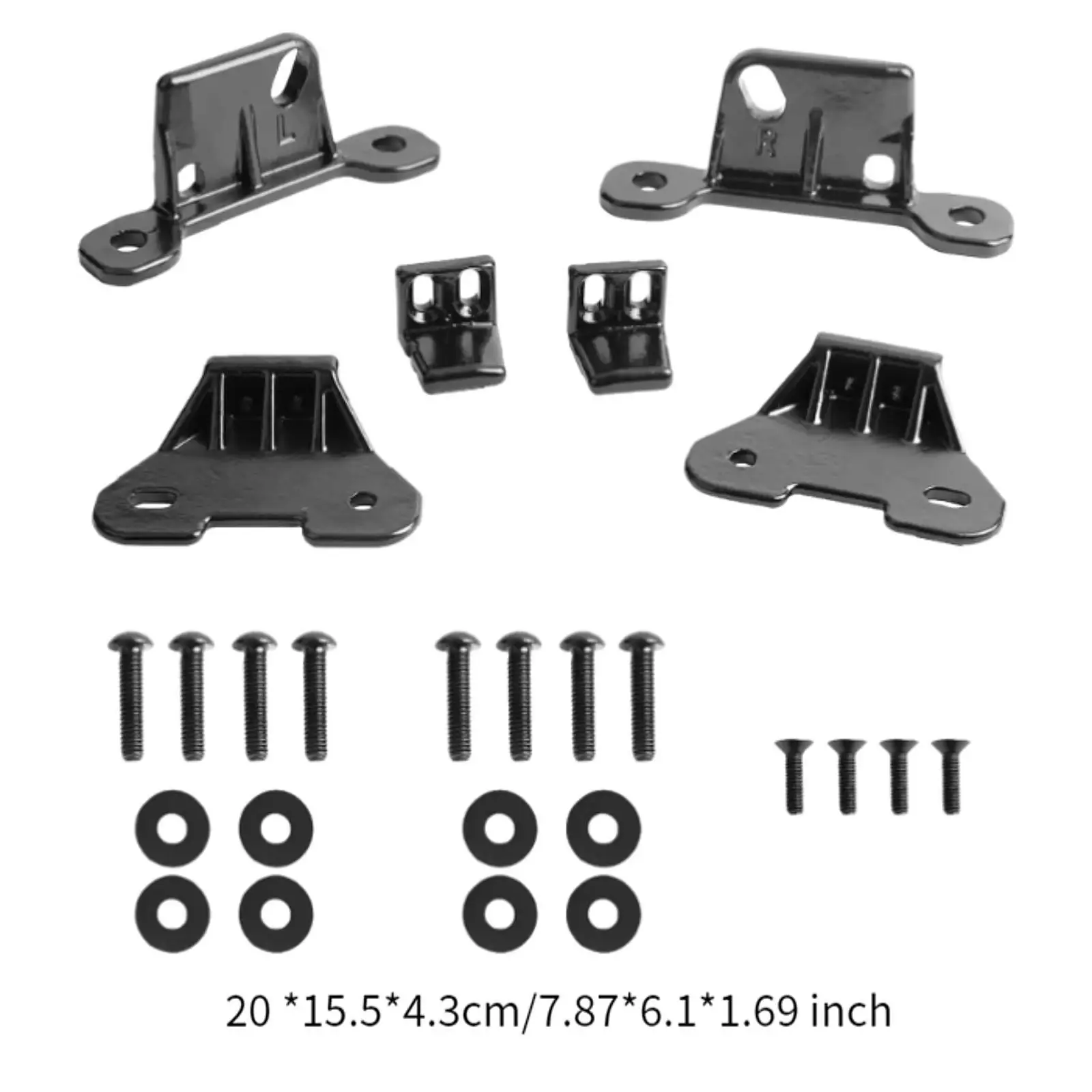 Hardtop Install Brackets Set Replacement for Wrangler 4XE 21-24 Black
Hardtop Install Brackets Set Replacement for Wrangler 4XE 21-24 Black