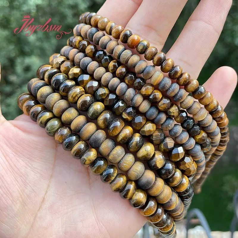 Rondelle Heishi Smooth Faceted Frost Natural Yellow Tiger Eye Spacer Beads for DIY Accessories Charms Jewelry Making Design 15"
Rondelle Heishi Smooth Faceted Frost Natural Yellow Tiger Eye Spacer Beads for DIY Accessories Charms Jewelry Making Design 15"