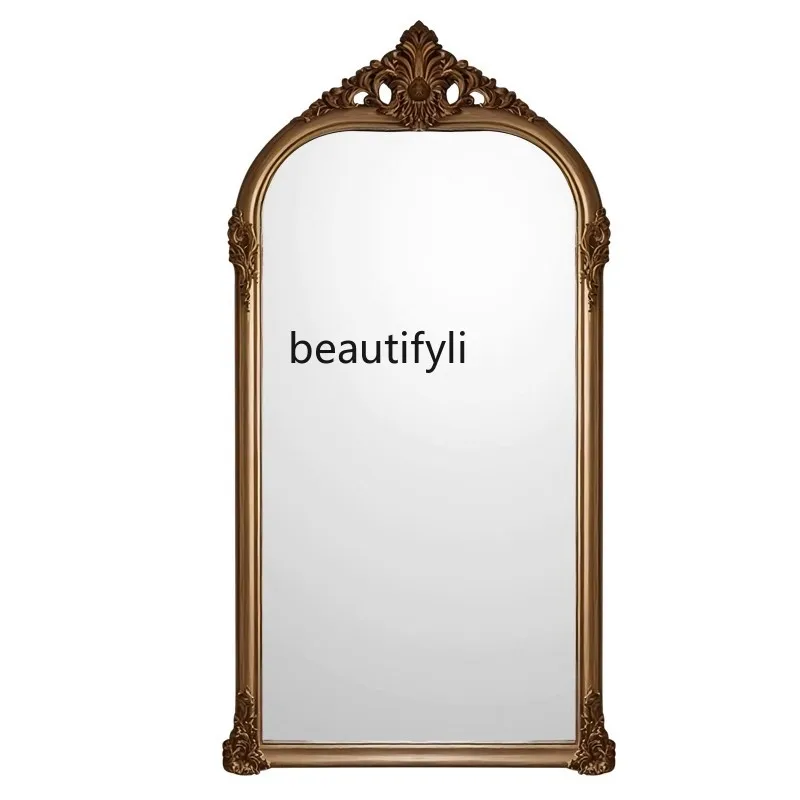 European retro full-length mirror customized large-size carved floor mirror living room decoration bedroom floor mirror
European retro full-length mirror customized large-size carved floor mirror living room decoration bedroom floor mirror