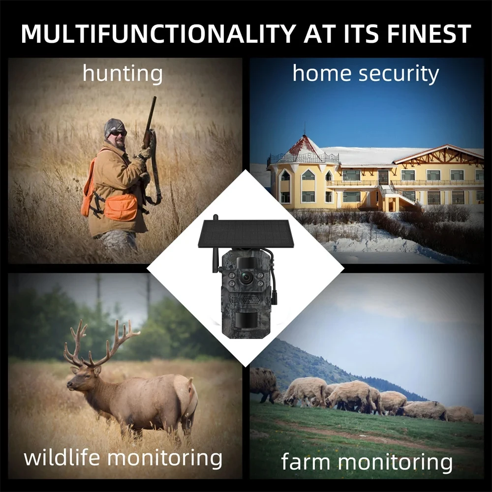INQMEGA 4G Cellular 12MP 4K Battery Solar PIR Motion Activated Wildlife Hunting Trail Camera IP66 Outdoor Night Vision GPS
INQMEGA 4G Cellular 12MP 4K Battery Solar PIR Motion Activated Wildlife Hunting Trail Camera IP66 Outdoor Night Vision GPS