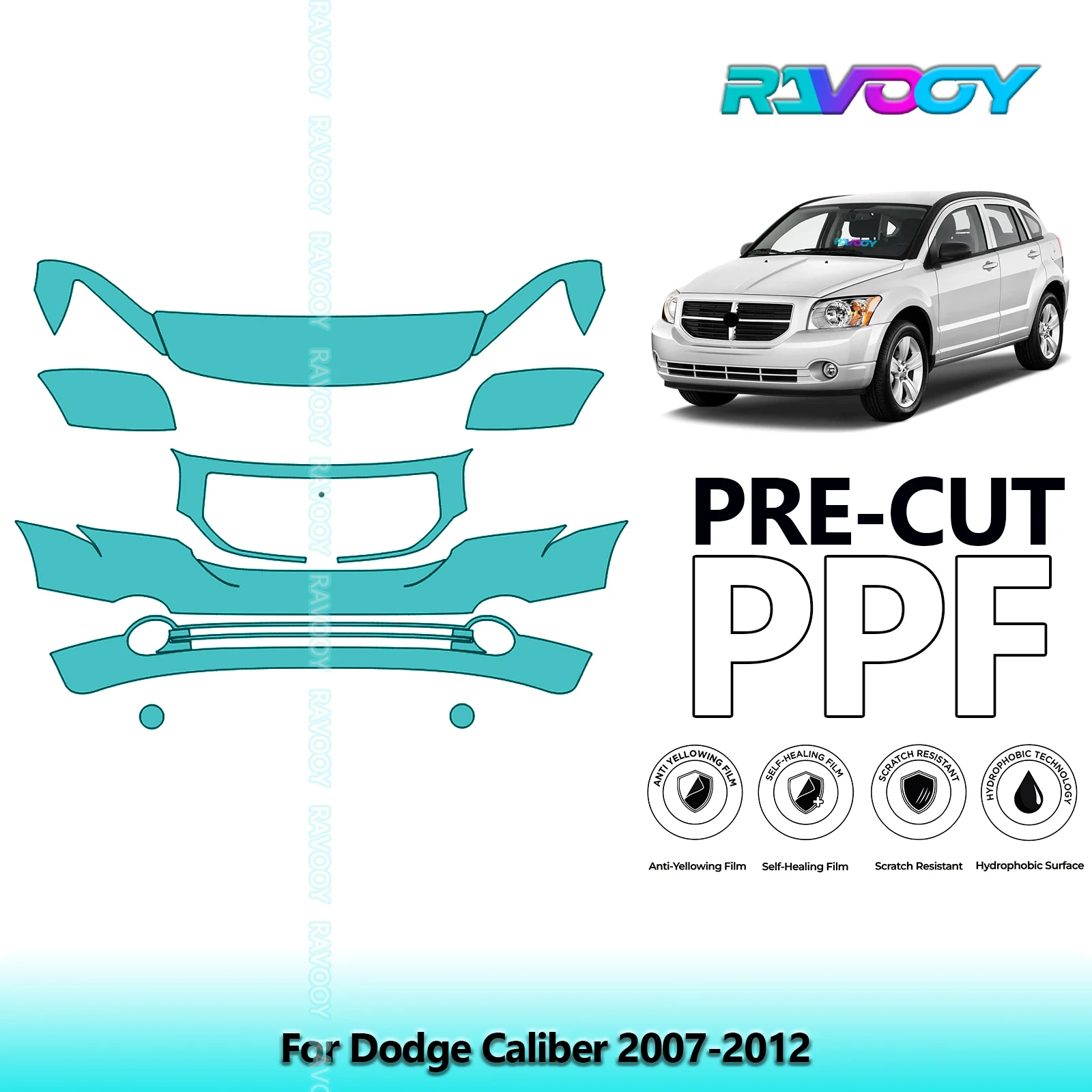 8.5Mil Precut Paint Protection Film PPF Clear Bra Front Kit For Dodge Caliber 2007-2012
8.5Mil Precut Paint Protection Film PPF Clear Bra Front Kit For Dodge Caliber 2007-2012