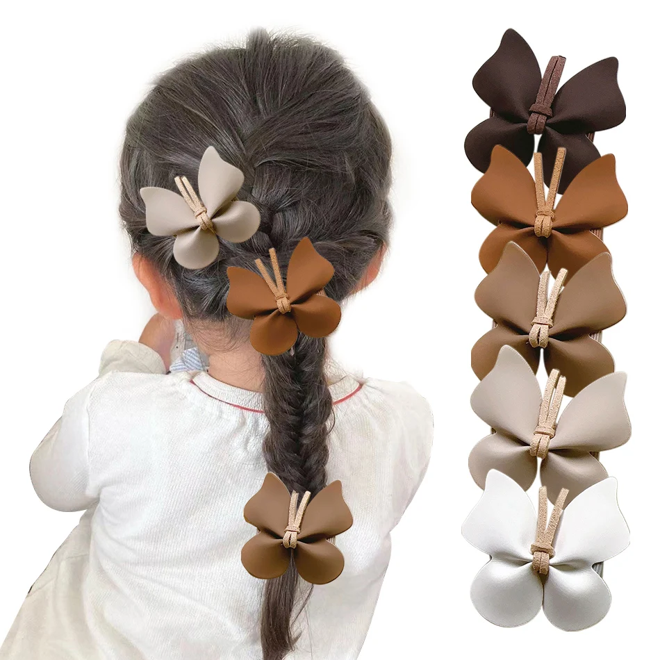 Kids Accessories Cute Girl Hair Accessories Solid Leather Butterfly Hair Clip Girl's Holiday Gift Party Hair Accessories
Kids Accessories Cute Girl Hair Accessories Solid Leather Butterfly Hair Clip Girl's Holiday Gift Party Hair Accessories