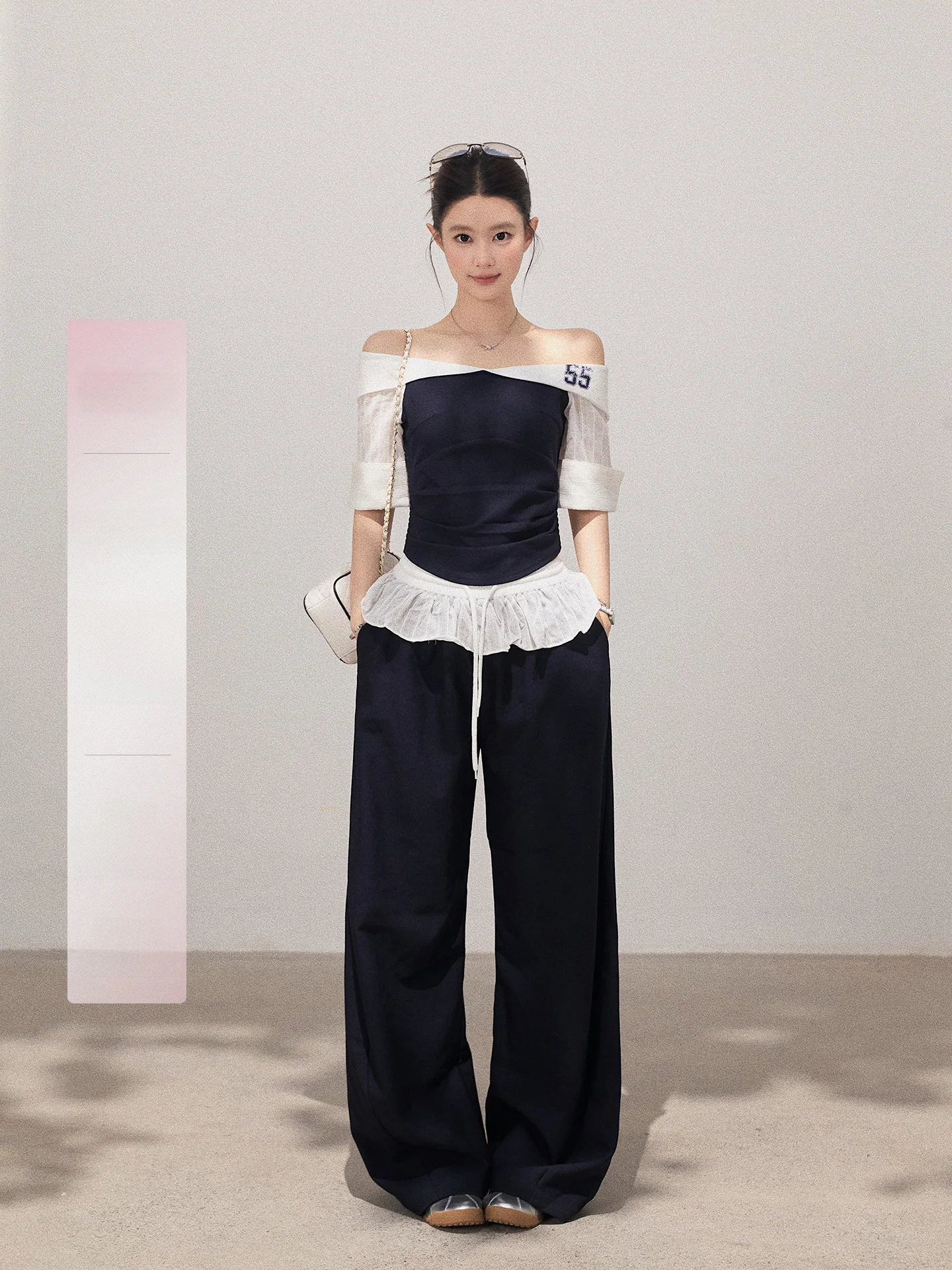Xiebu Rou Women's Casual Style Slim Fit T-Shirt with Pleated One Shoulder Design And Wide Leg Pants Set Summer Fashion
Xiebu Rou Women's Casual Style Slim Fit T-Shirt with Pleated One Shoulder Design And Wide Leg Pants Set Summer Fashion