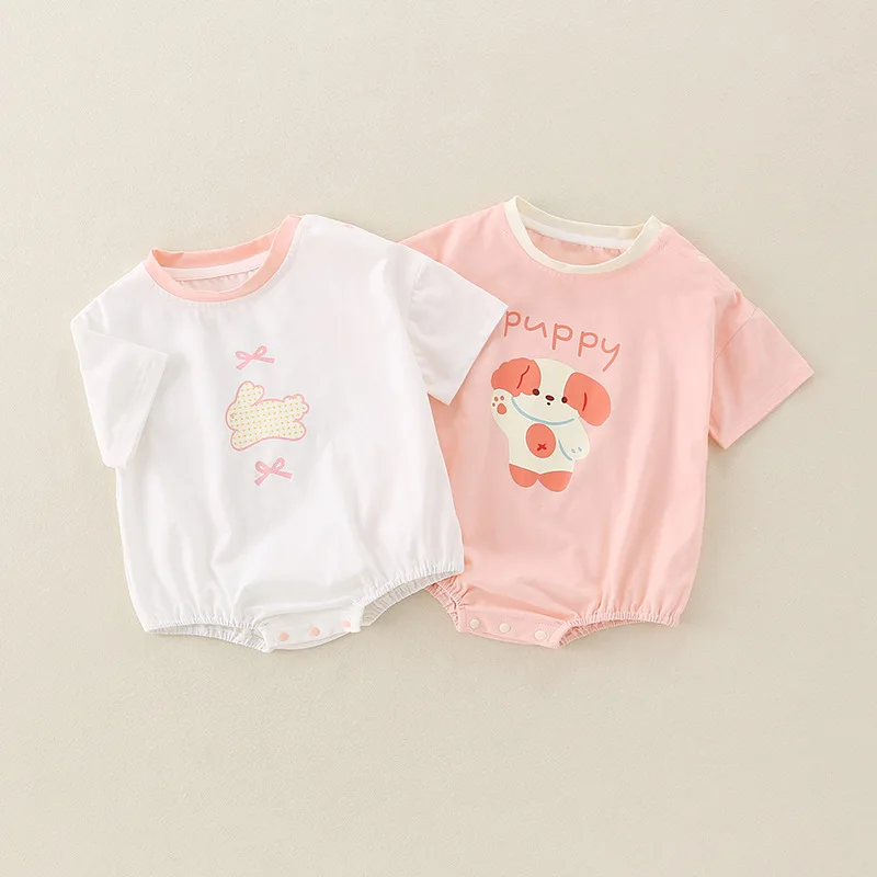 Summer Clothing for Baby Girls, Class A Pure Cotton New Summer Thin Short Sleeved Clothes Crawling Clothes, Children's Clothing
Summer Clothing for Baby Girls, Class A Pure Cotton New Summer Thin Short Sleeved Clothes Crawling Clothes, Children's Clothing