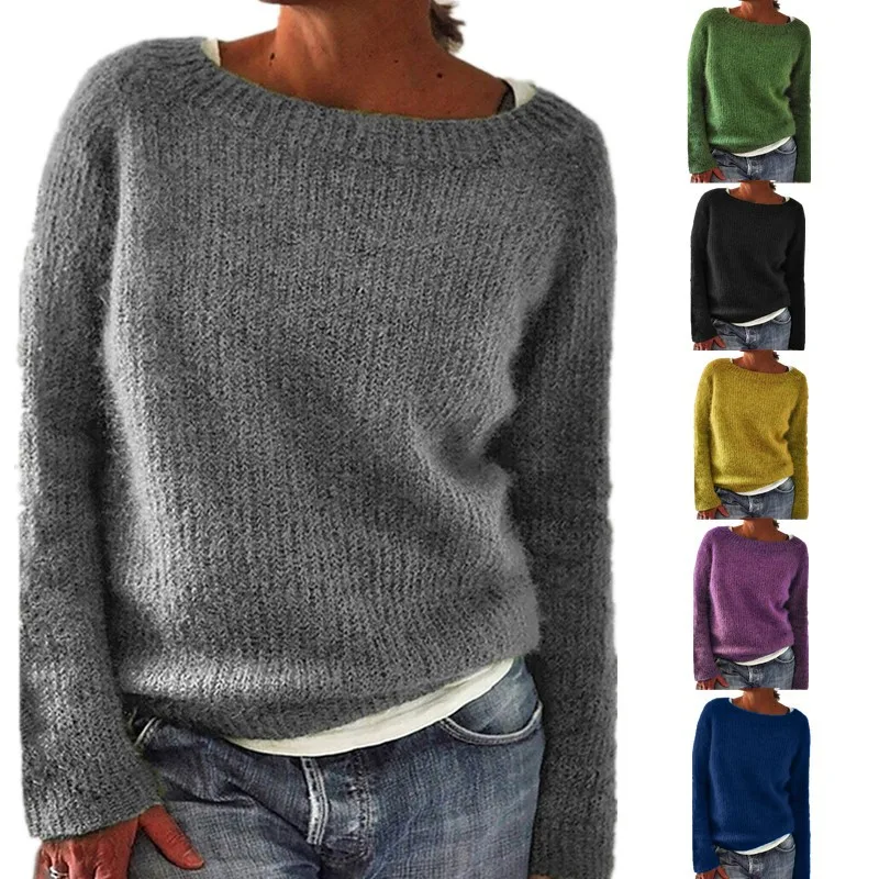 2024 autumn and winter new sweater women solid color static version of basic sweater knitwear
2024 autumn and winter new sweater women solid color static version of basic sweater knitwear