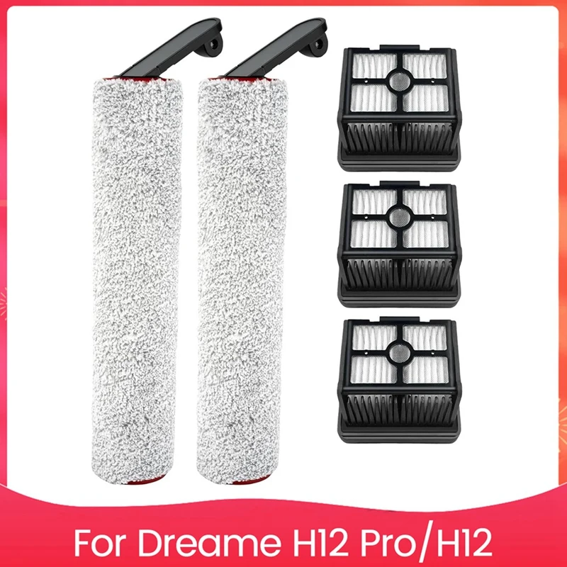 Hepa Filters And Brush Roller For Dreame H12 Pro/ H12 Dual Wet Dry Vacuum Cleaner Spare Parts Accessories Set
Hepa Filters And Brush Roller For Dreame H12 Pro/ H12 Dual Wet Dry Vacuum Cleaner Spare Parts Accessories Set