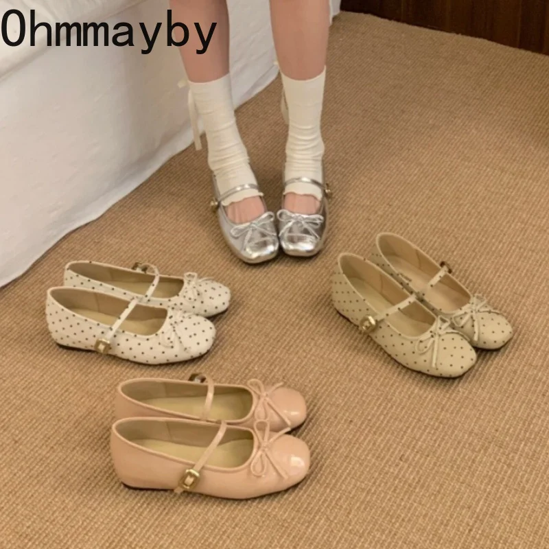 Polka Dot Internal Elevation Women Mary Jane Shoes Butterfly-knot Buckle Ladies Eelgant Square Toe Dress Ballet Flats Shoes
Polka Dot Internal Elevation Women Mary Jane Shoes Butterfly-knot Buckle Ladies Eelgant Square Toe Dress Ballet Flats Shoes