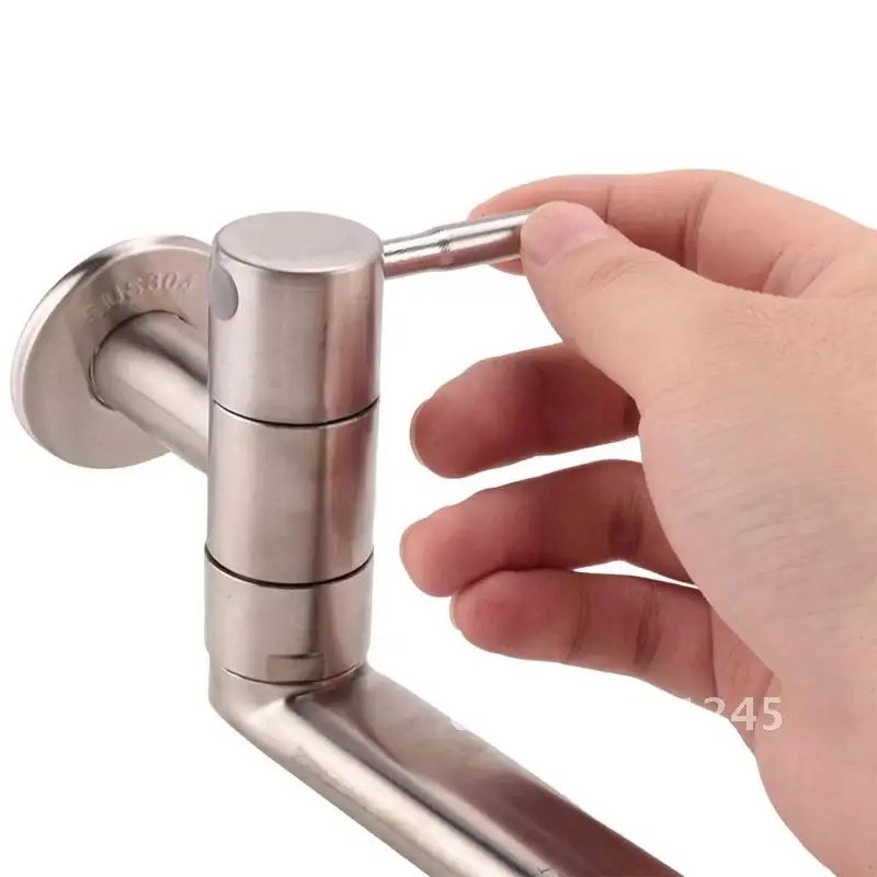 Steel Faucet 180 Degree Rotation Sink Mop Pool Tap Mounted Water Lengthened Single Wall Cold Kitchen Faucets Stainless
Steel Faucet 180 Degree Rotation Sink Mop Pool Tap Mounted Water Lengthened Single Wall Cold Kitchen Faucets Stainless