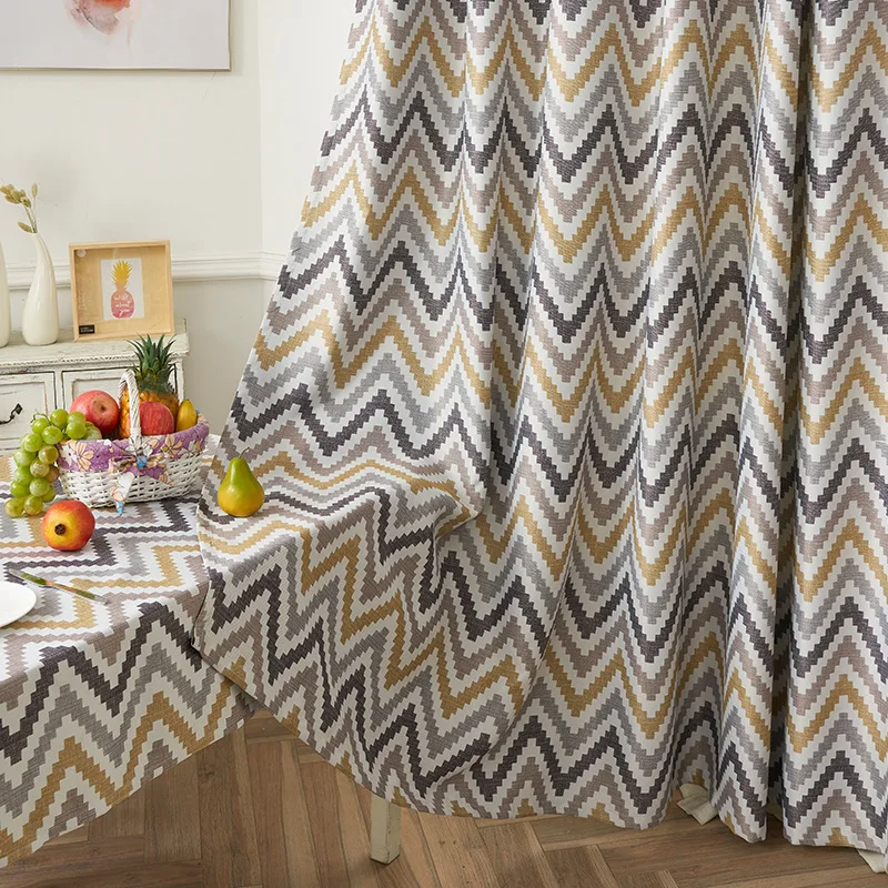 Modern Minimalist Curtains for Living Room Ripple Printed Cortina Multiple Color Kitchen Curtains Blackout
Modern Minimalist Curtains for Living Room Ripple Printed Cortina Multiple Color Kitchen Curtains Blackout