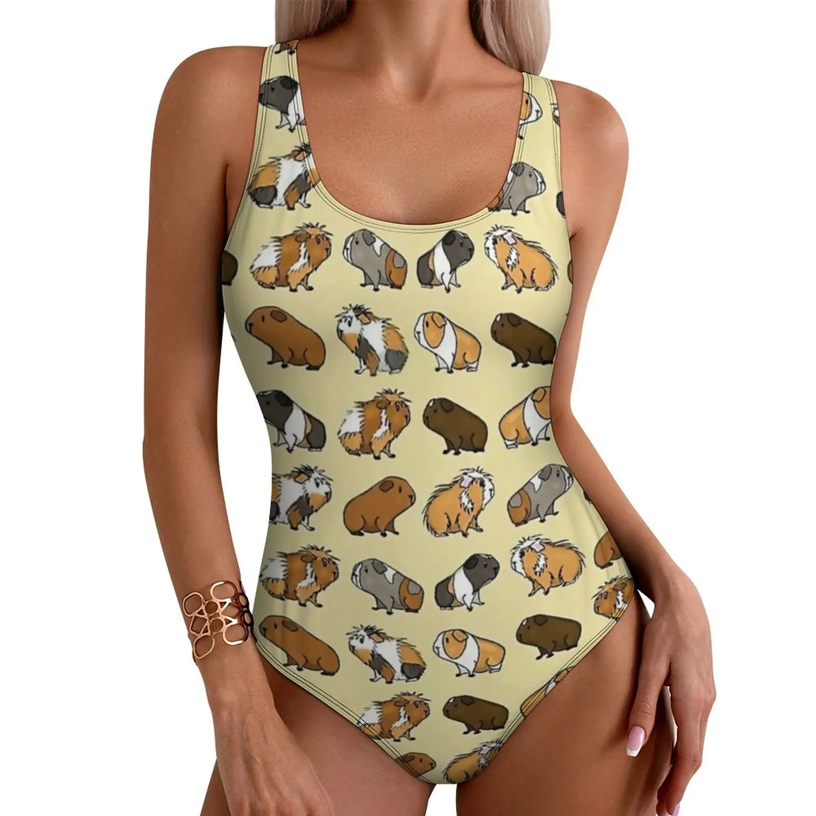 Guinea Pig Print Swimsuit Sexy Funny Animals Woman Swimwear One Piece Fantasy Swimsuits Beach Push Up Sleeveless Monokini
Guinea Pig Print Swimsuit Sexy Funny Animals Woman Swimwear One Piece Fantasy Swimsuits Beach Push Up Sleeveless Monokini