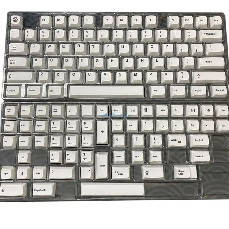 41QA PBT Keycaps 135Keys Минималистский белый английский клавиш Сублимации xda profile Cakecap для 61/87/104/108
41QA PBT Keycaps 135Keys Минималистский белый английский клавиш Сублимации xda profile Cakecap для 61/87/104/108