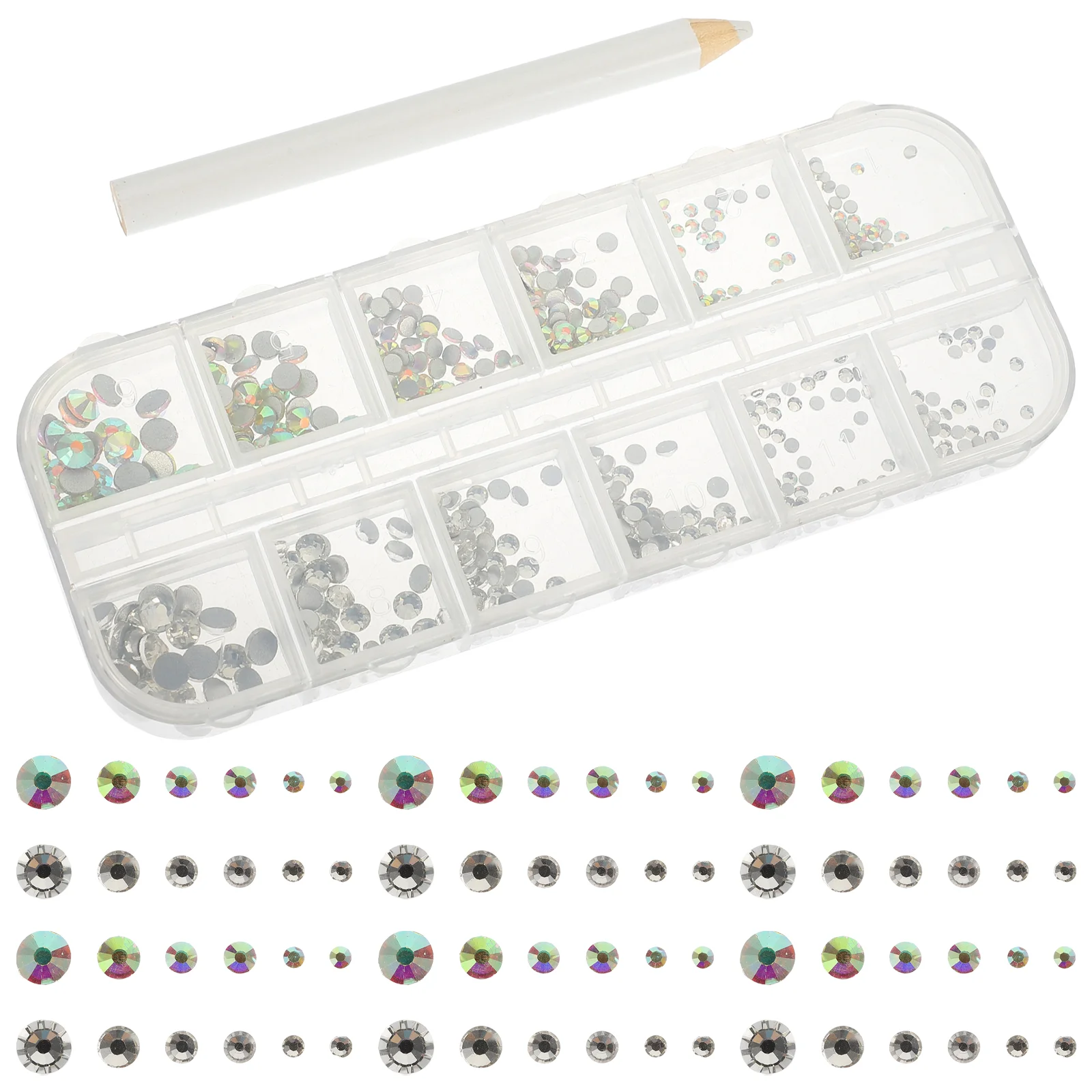 1 set Flat Bottom Rhinestones Nail Charms for Nail Craft Decorations Makeup Eyes Clothes Shoes Phone Case
1 set Flat Bottom Rhinestones Nail Charms for Nail Craft Decorations Makeup Eyes Clothes Shoes Phone Case