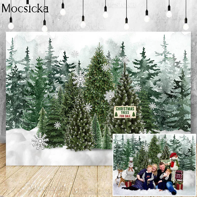 Winter Snow Scene Snowflake Photography Backdrop Pine Tree Christmas Tree Photocall Kids Family Portrait Background Photo Studio
Winter Snow Scene Snowflake Photography Backdrop Pine Tree Christmas Tree Photocall Kids Family Portrait Background Photo Studio