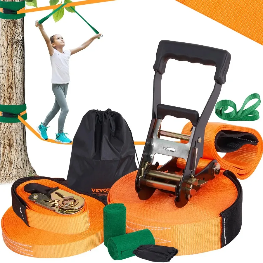Комплект Slackline с тренировочной линией Оборудование Slackline на заднем дворе 60 футов Легкая установка Тонкая веревка для взрослых Полный комплект Slackline w
Комплект Slackline с тренировочной линией Оборудование Slackline на заднем дворе 60 футов Легкая установка Тонкая веревка для взрослых Полный комплект Slackline w