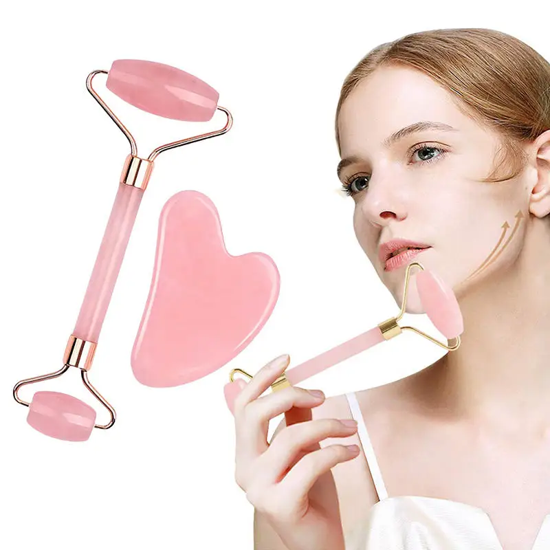2pcs Double-end Gua Sha Massage Rollear Neck Face Board Facial Skin Lifting Scraper Anti-Wrinkle Beeswax Stone Scraping Massager
2pcs Double-end Gua Sha Massage Rollear Neck Face Board Facial Skin Lifting Scraper Anti-Wrinkle Beeswax Stone Scraping Massager