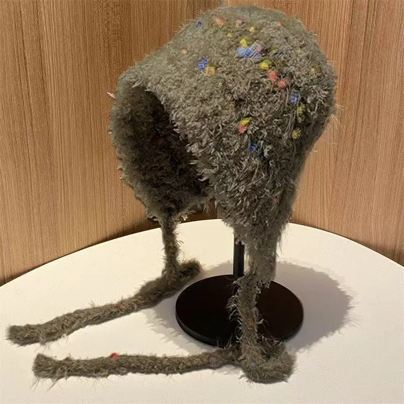 Осенне-зимняя вязаная шапка с защитой ушей в корейском стиле, милая маленькая шерстяная шапка, женская теплая шапка, модная уличная пуловерная кепка
Осенне-зимняя вязаная шапка с защитой ушей в корейском стиле, милая маленькая шерстяная шапка, женская теплая шапка, модная уличная пуловерная кепка