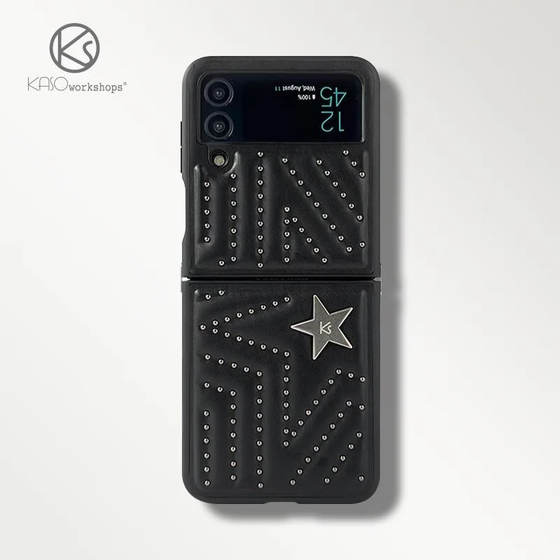 Rivet star leather phone case, suitable for samsung galaxy ZFold leather protective cover
Rivet star leather phone case, suitable for samsung galaxy ZFold leather protective cover