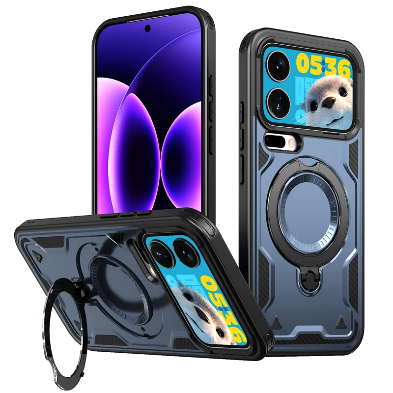 For Xiaomi 17 Pro Max Magnetic Case ELVEV Shockproof Hard PC+TPU Anti-fingerprint Protective Back Ring Phone Cover
For Xiaomi 17 Pro Max Magnetic Case ELVEV Shockproof Hard PC+TPU Anti-fingerprint Protective Back Ring Phone Cover