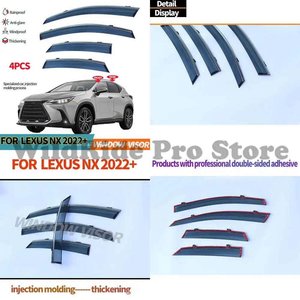 1 set For Lexus NX AZ20 2022+ Window Visor Rain Shield
1 set For Lexus NX AZ20 2022+ Window Visor Rain Shield