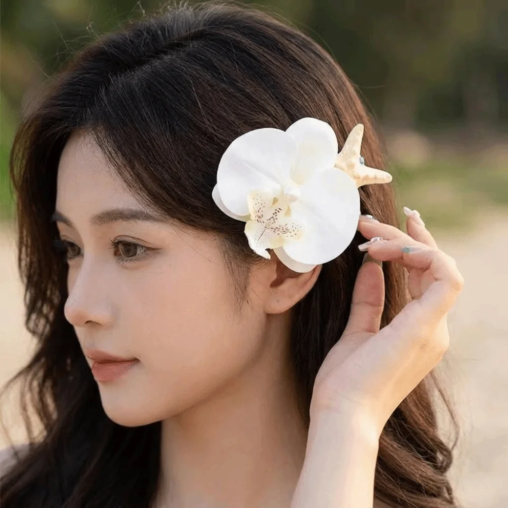 Y2K Sweet Design Orchid Flower Hairpin Vintage Summer Pearl Hair Clip Trendy Handmade Resin Starfish Hair Clip Wedding
Y2K Sweet Design Orchid Flower Hairpin Vintage Summer Pearl Hair Clip Trendy Handmade Resin Starfish Hair Clip Wedding