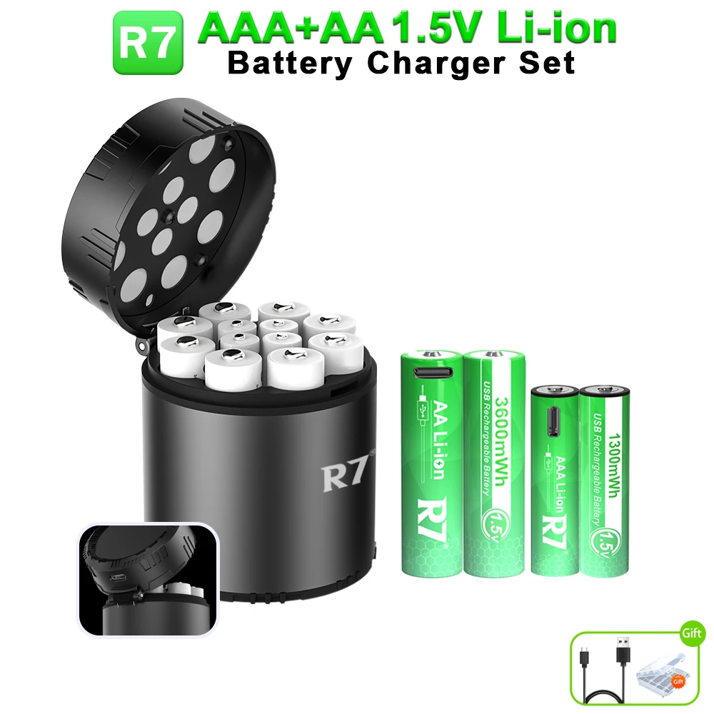 AA rechargeable battery + AAA battery lithium ion 1.5V batteries + Led Indicator charger for aa aaa battery
AA rechargeable battery + AAA battery lithium ion 1.5V batteries + Led Indicator charger for aa aaa battery