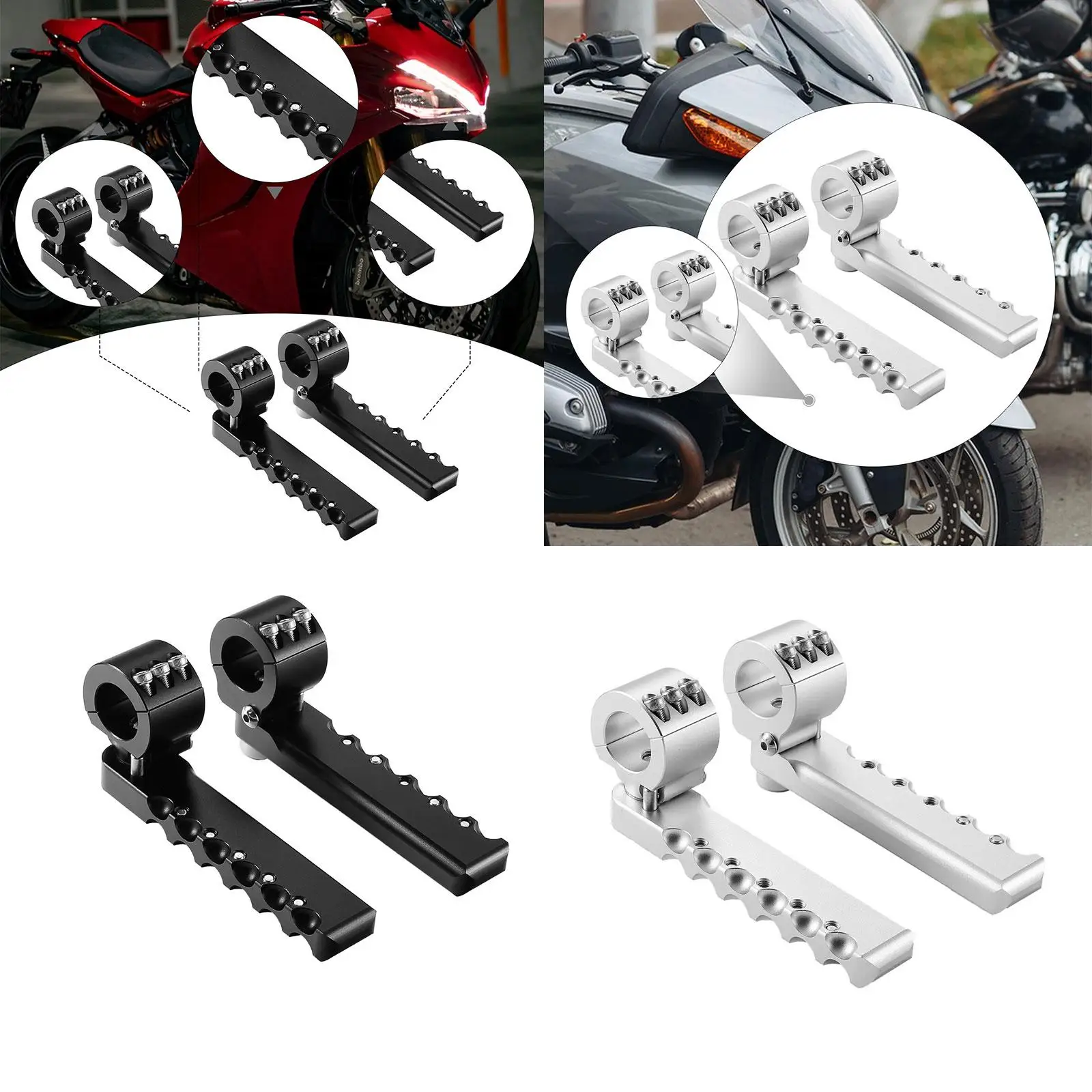 2Pcs Highway Bar Foot Peg Footrest Motorcycle Foot Pegs for BMW R1300GS
2Pcs Highway Bar Foot Peg Footrest Motorcycle Foot Pegs for BMW R1300GS