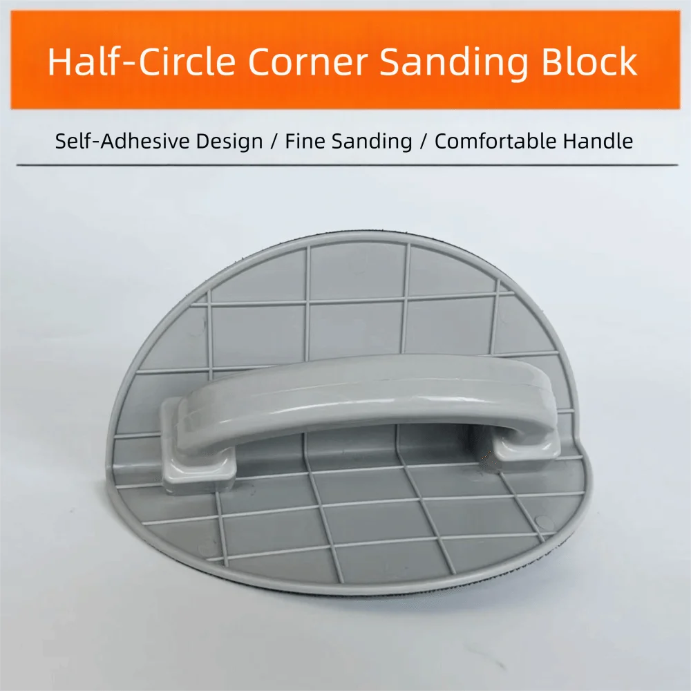 Прочный полукруглый держатель шлифовальной подушечки, многофункциональный пластиковый угловой шлифовальный станок «сделай сам», полукруглый самоклеящийся
Прочный полукруглый держатель шлифовальной подушечки, многофункциональный пластиковый угловой шлифовальный станок «сделай сам», полукруглый самоклеящийся