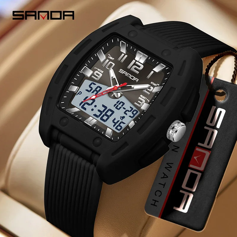 SANDA Top Brand Men Quartz Wristwatch Casual Sport Chronograph 5Bar Waterproof Luminous Double Calendar Luxury Student Watch
SANDA Top Brand Men Quartz Wristwatch Casual Sport Chronograph 5Bar Waterproof Luminous Double Calendar Luxury Student Watch