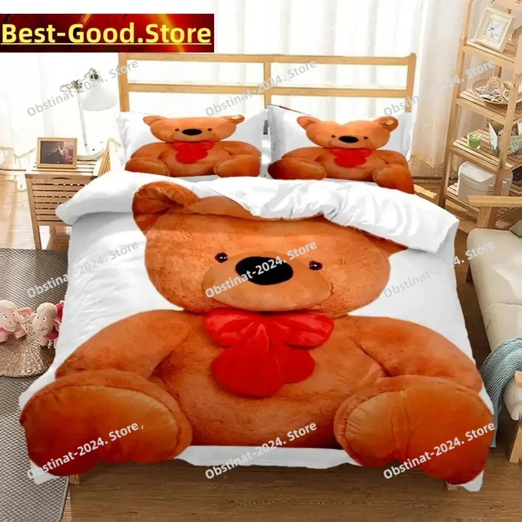 Cute Little Bear Printed Polyester Soft And Comfortable Comforter Bedding Sets For Children Complete Size Customizable
Cute Little Bear Printed Polyester Soft And Comfortable Comforter Bedding Sets For Children Complete Size Customizable