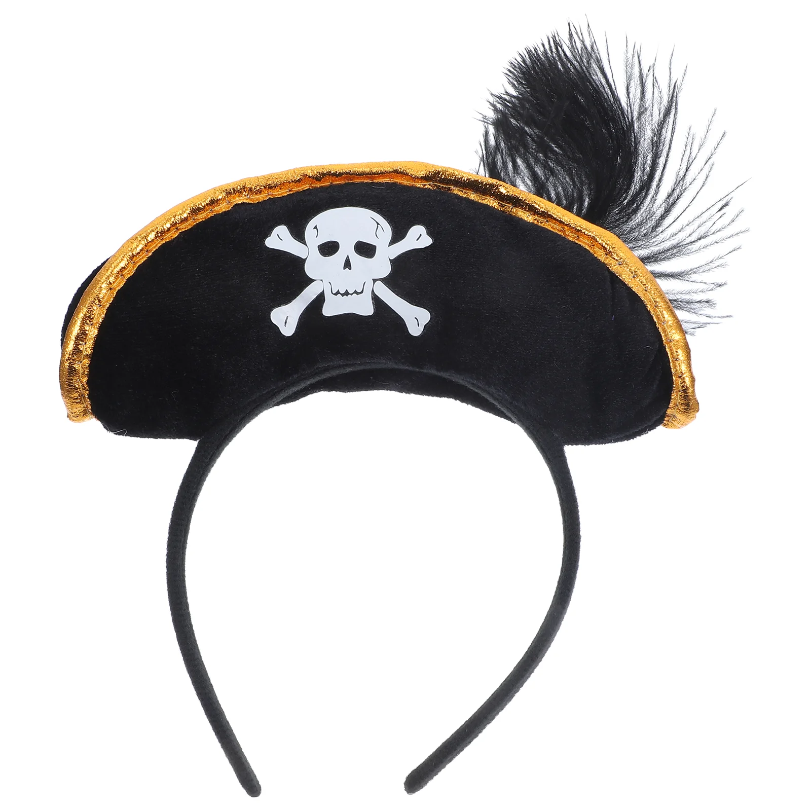 Headgear Skull Hat Headband Man Black Non-woven Fabric Pirate Headpiece Halloween Costume Accessories for Women
Headgear Skull Hat Headband Man Black Non-woven Fabric Pirate Headpiece Halloween Costume Accessories for Women