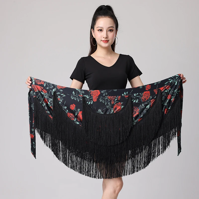 THEEPER Women's Lace Tassel Fringe Latin Dance Hip Scarf Irregular Triangle Hem Samba Tango Latin Practice Performance Dancewear
THEEPER Women's Lace Tassel Fringe Latin Dance Hip Scarf Irregular Triangle Hem Samba Tango Latin Practice Performance Dancewear