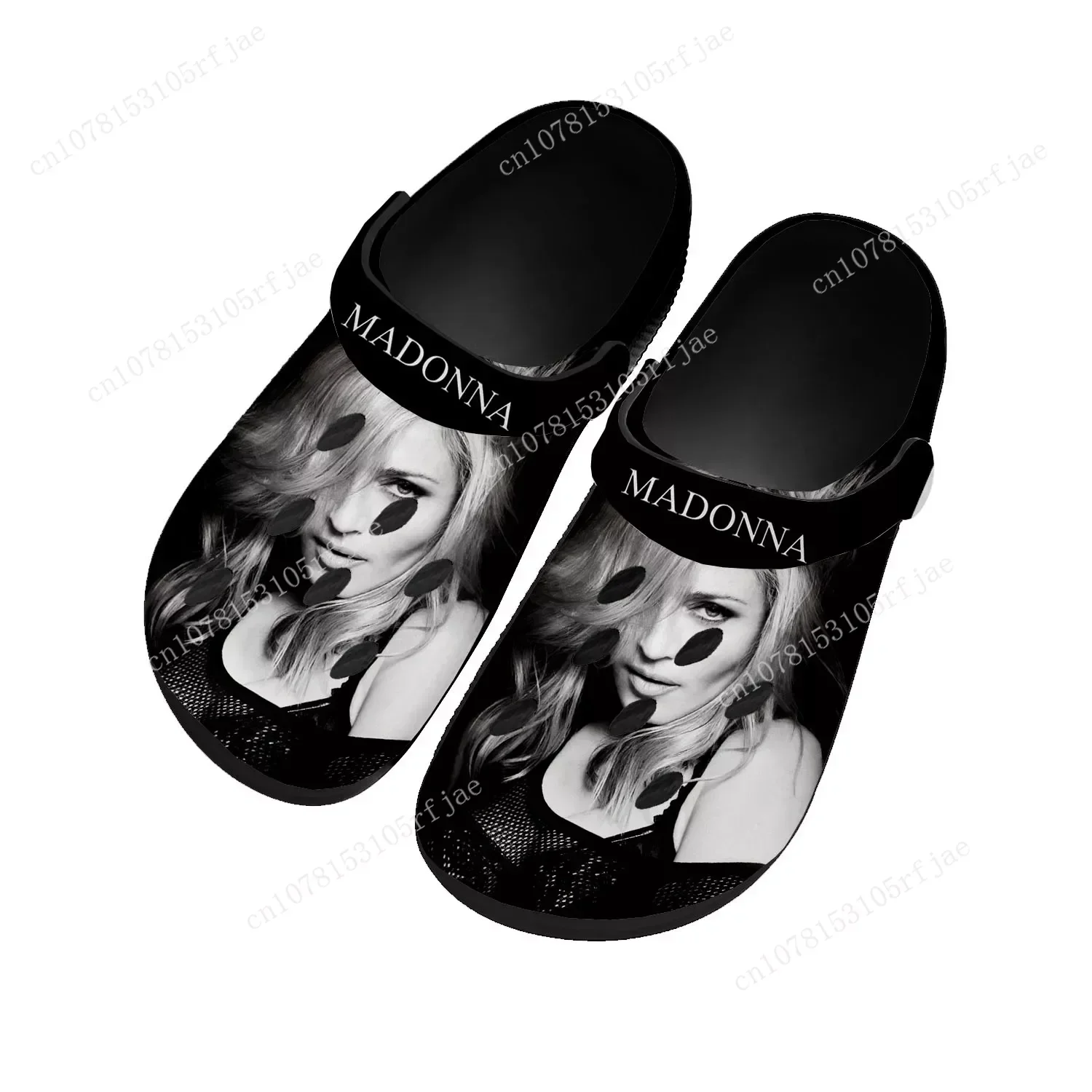 Сандалии для дома и улицы Madonna Pop Rock Singer, ботинки для воды на заказ, дышащие шлепанцы с отверстиями для пляжа, для подростков, черные
Сандалии для дома и улицы Madonna Pop Rock Singer, ботинки для воды на заказ, дышащие шлепанцы с отверстиями для пляжа, для подростков, черные