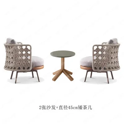 Outdoor rattan sofa combination indoor courtyard balcony waterproof and sun protection leisure villa solid wood furniture
Outdoor rattan sofa combination indoor courtyard balcony waterproof and sun protection leisure villa solid wood furniture