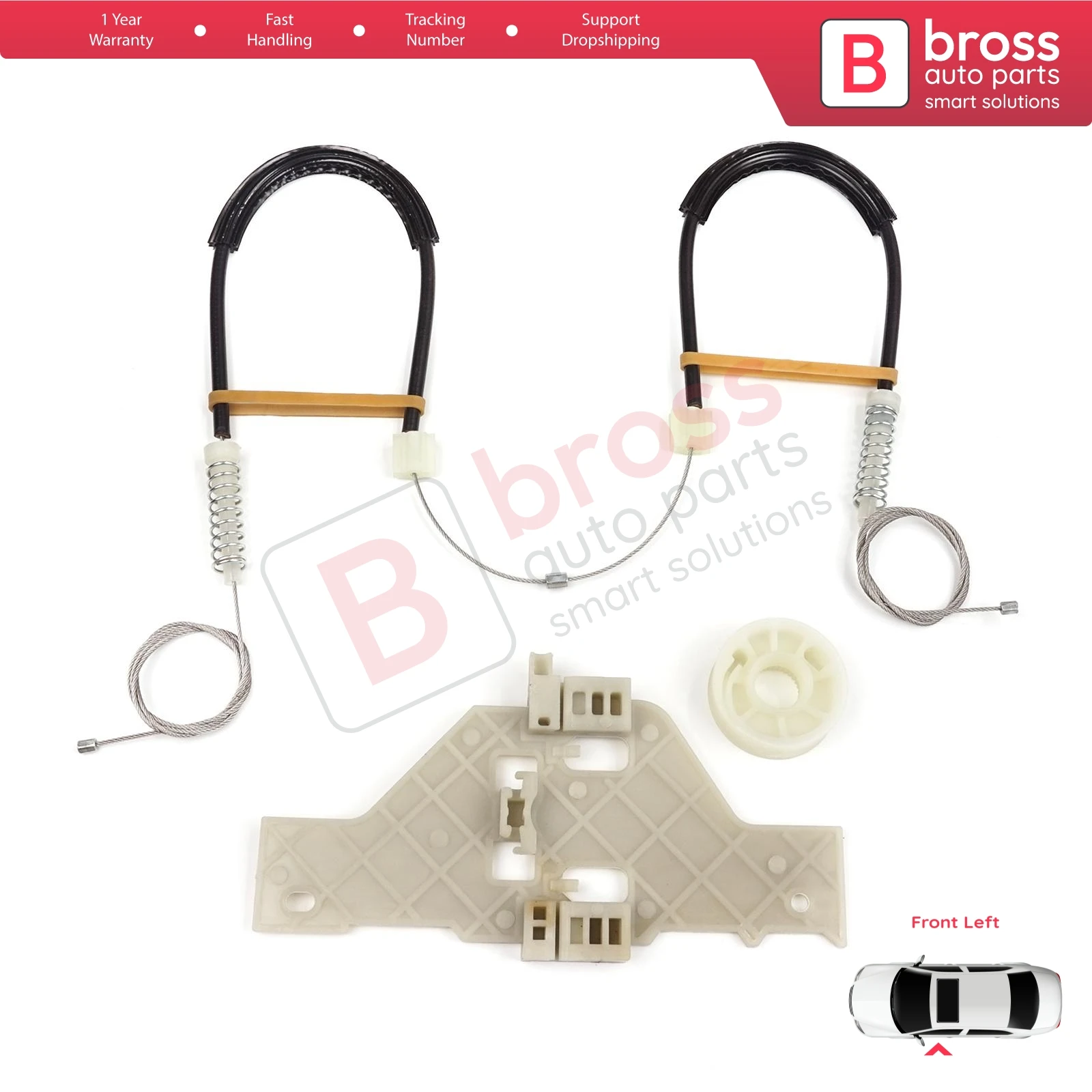 BWR5352 Electric Power Window Lifter Regulator Repair Set Front Left Door for Citroen C4 MK1 LC LR 2004-2014 4/5 Door 9221V1
BWR5352 Electric Power Window Lifter Regulator Repair Set Front Left Door for Citroen C4 MK1 LC LR 2004-2014 4/5 Door 9221V1
