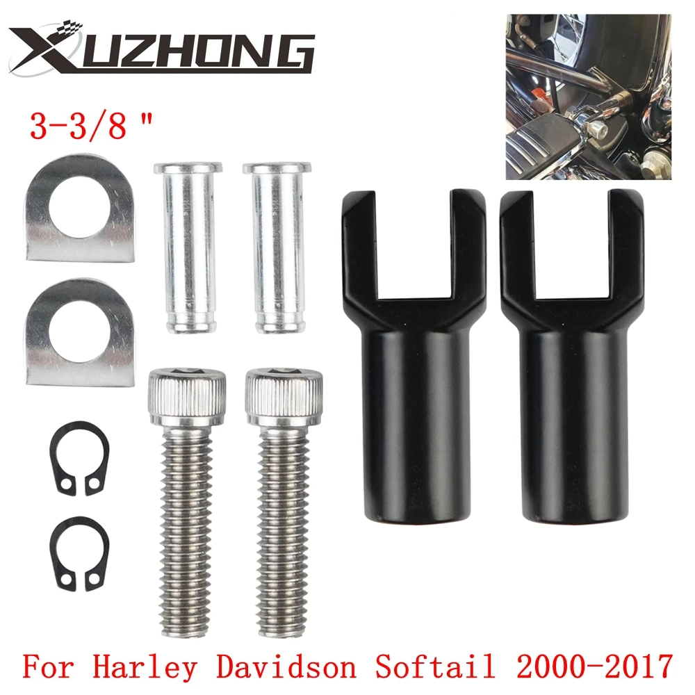 Motorcycle Passenger Footpeg Supports 3-3/8'' Foot Peg Mounts Clevis Fit For Harley Davidson Softail 2000-2017
Motorcycle Passenger Footpeg Supports 3-3/8'' Foot Peg Mounts Clevis Fit For Harley Davidson Softail 2000-2017