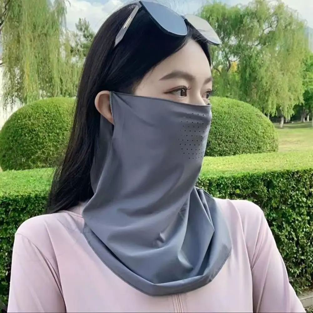 Comfortable Elastic Face Guard Sun Protection Face Guard with Quick-drying Ice Silk Fabric Breathable Mesh Earhook Mask Extended
Comfortable Elastic Face Guard Sun Protection Face Guard with Quick-drying Ice Silk Fabric Breathable Mesh Earhook Mask Extended